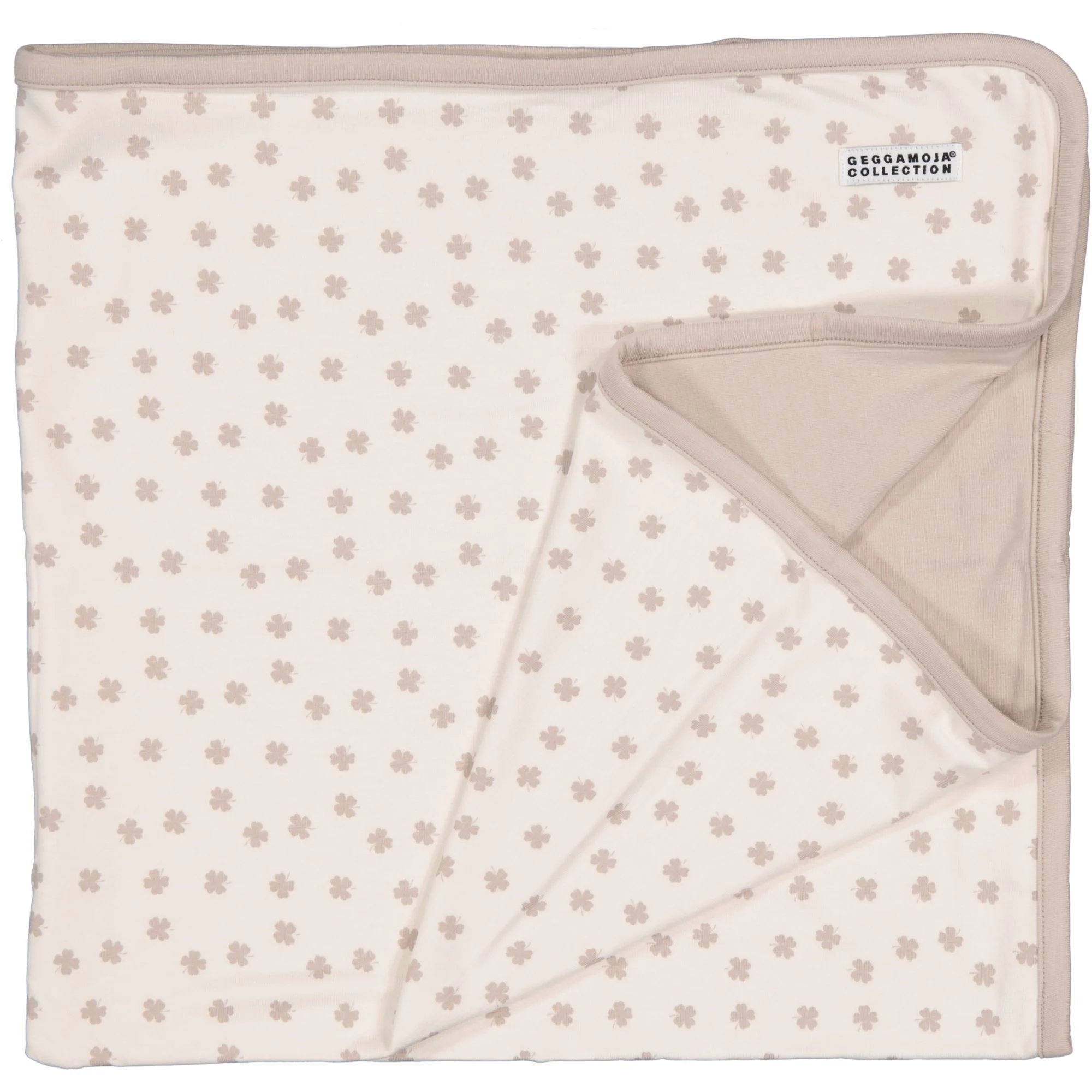 Babyfilt Bambu Beige Klöver - Image 3