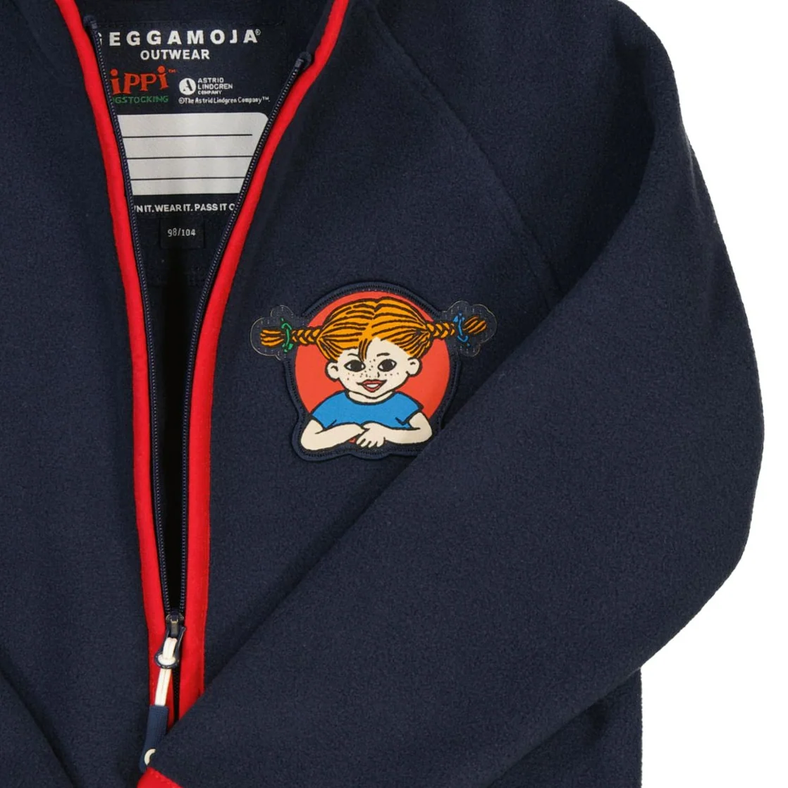 Fleecejacka Pippi Långstrump Navy - Image 7
