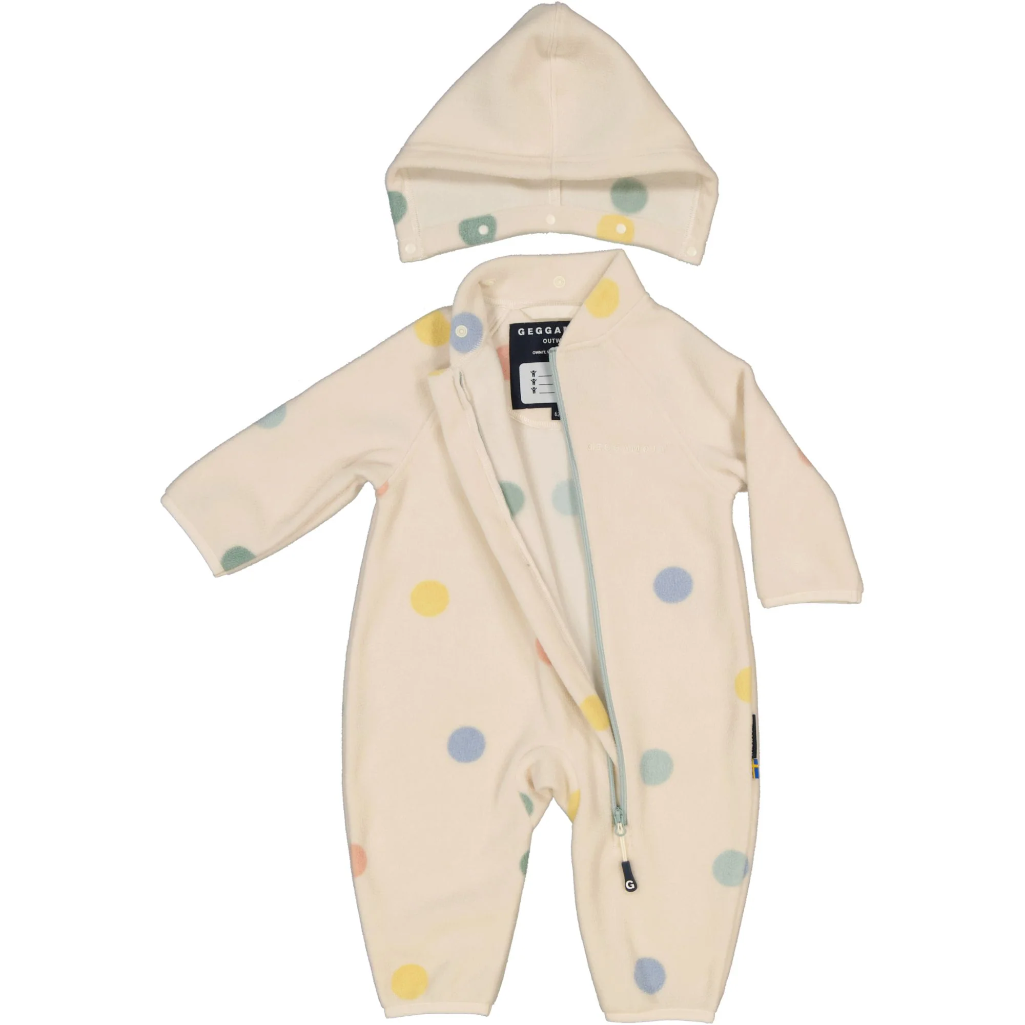 Fleeceoverall Dots Beige - Image 5