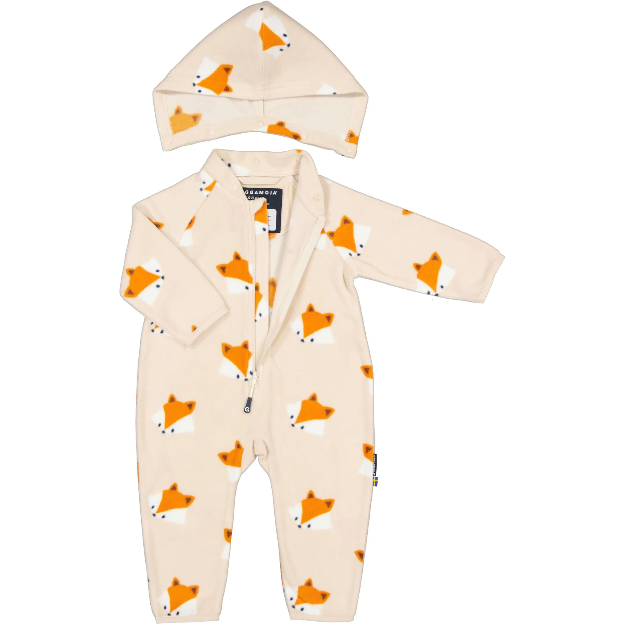 Fleeceoverall Räv Beige - Image 3