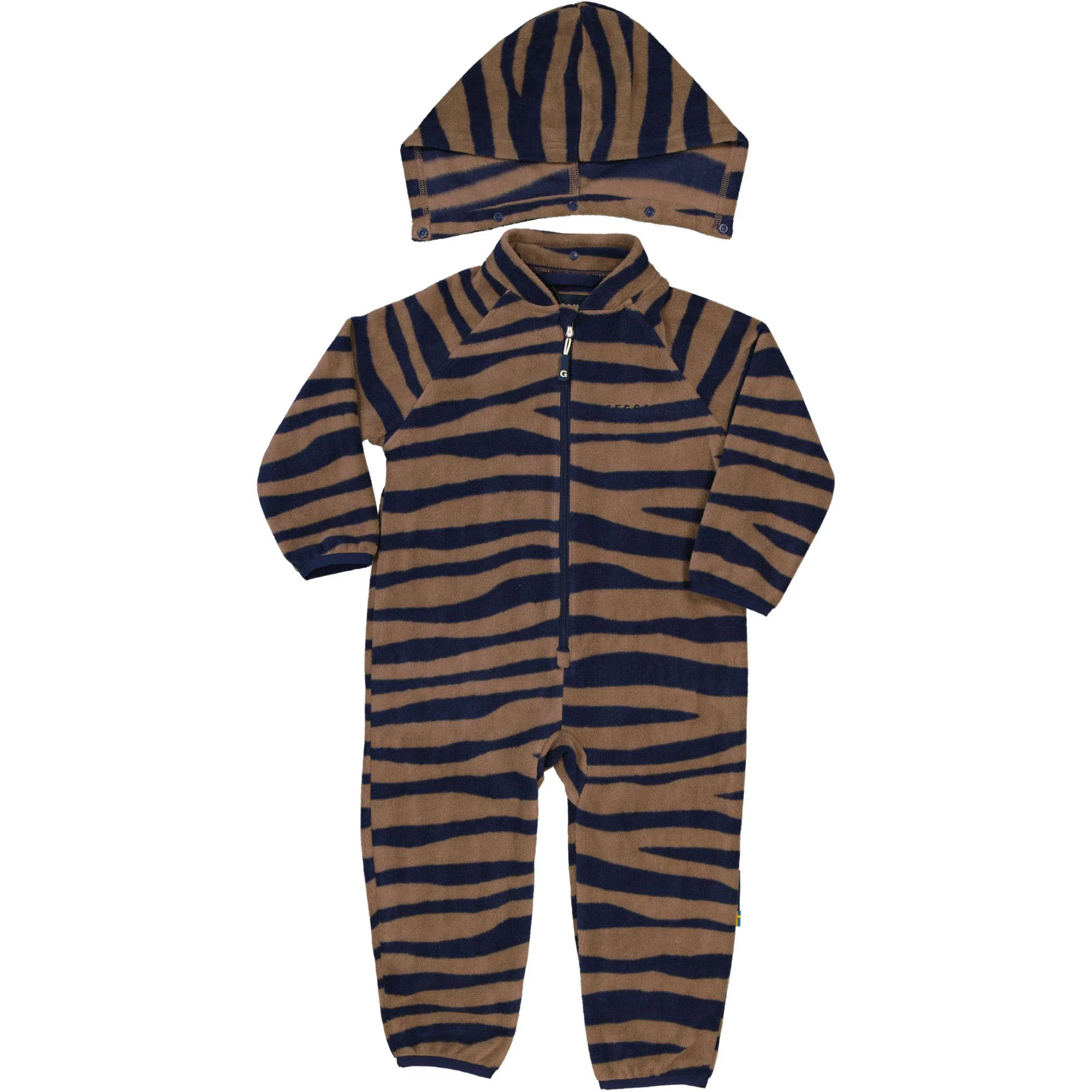 Fleeceoverall Zebra Blå/Brun - Image 6