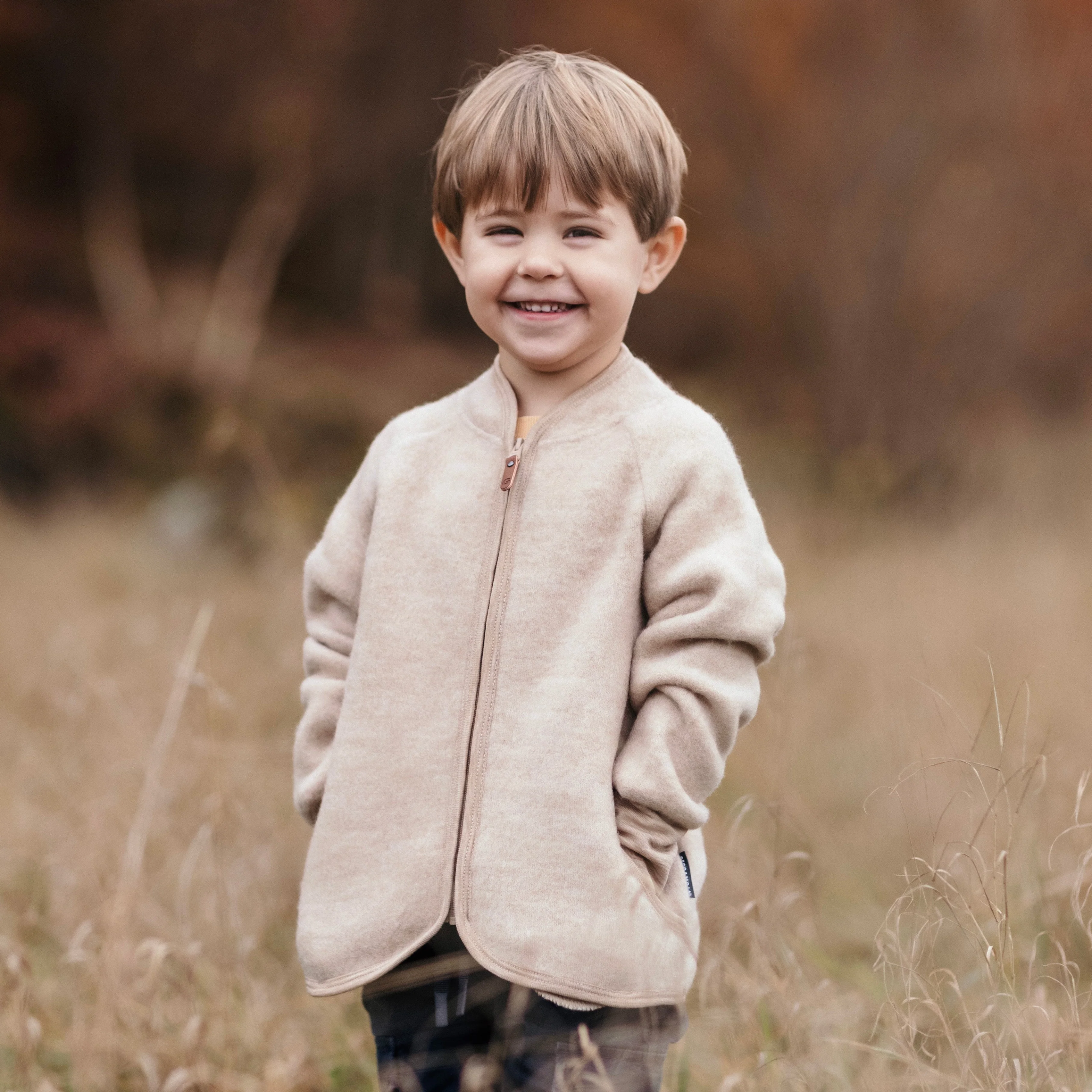 Jacka Ullfleece Beige - Image 2