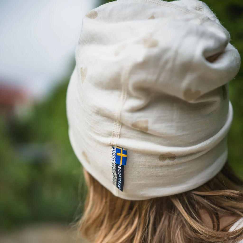 Mössa Merinoull Hjärtan - Image 2