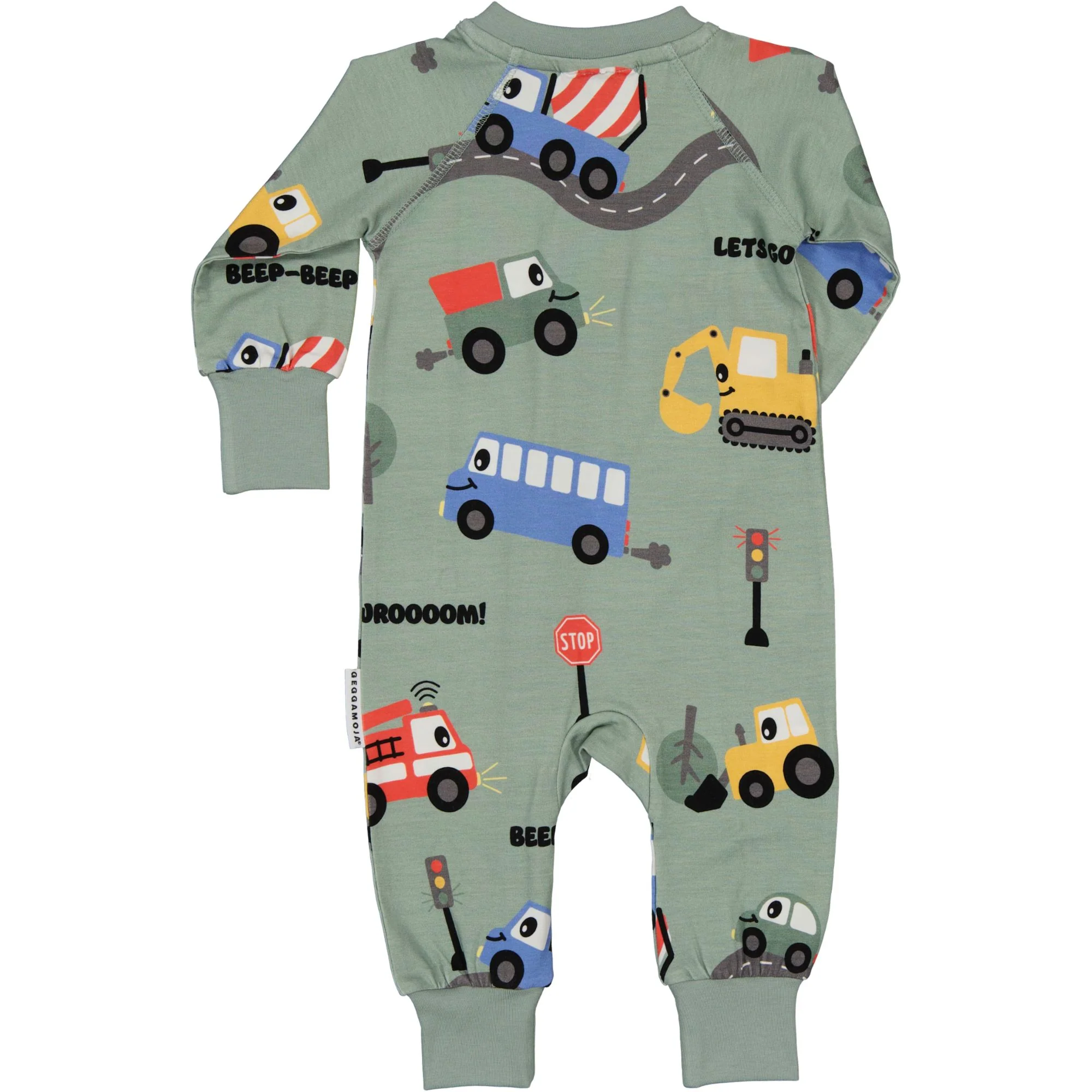 Pyjamas Bambu Traktor Grön - Image 2