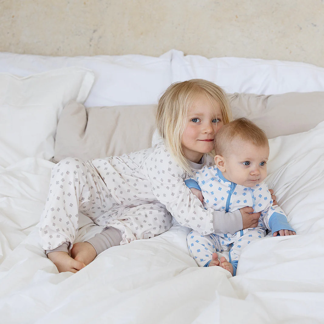 Pyjamas tvådelad Bambu Beige Klöver - Image 6