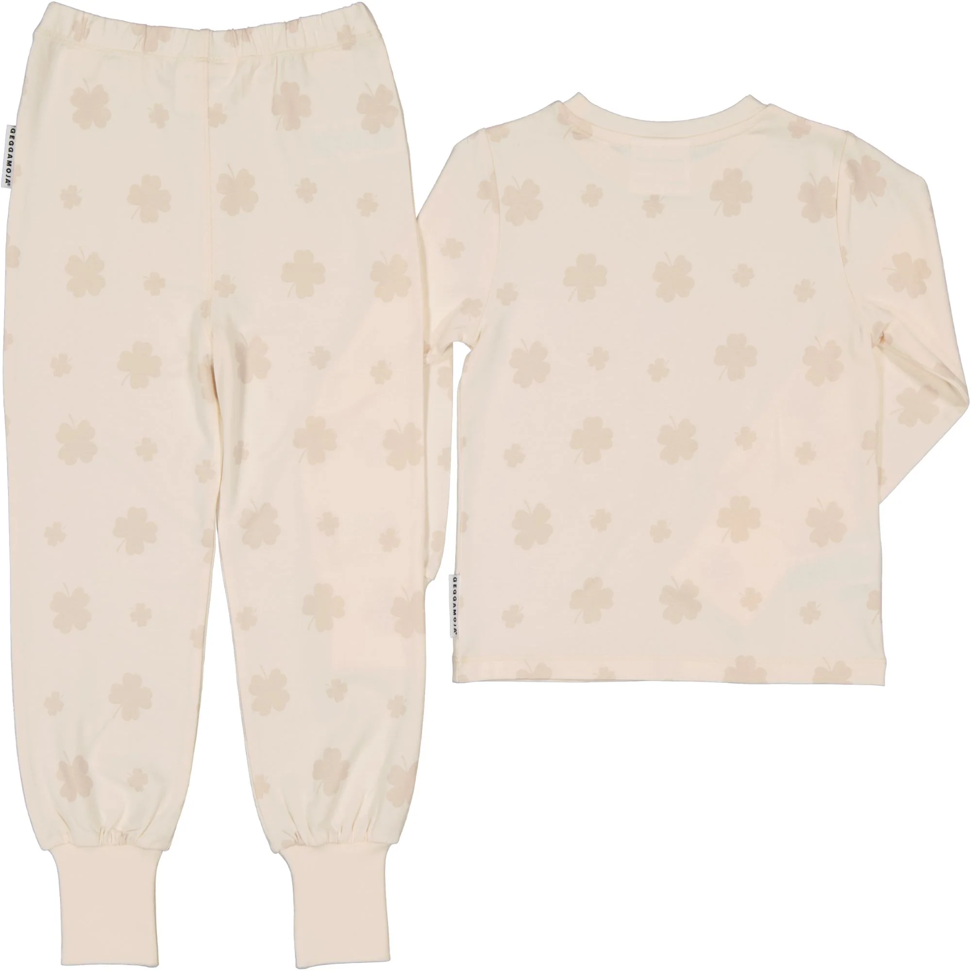Pyjamas tvådelad Bambu Klöver Beige - Image 6