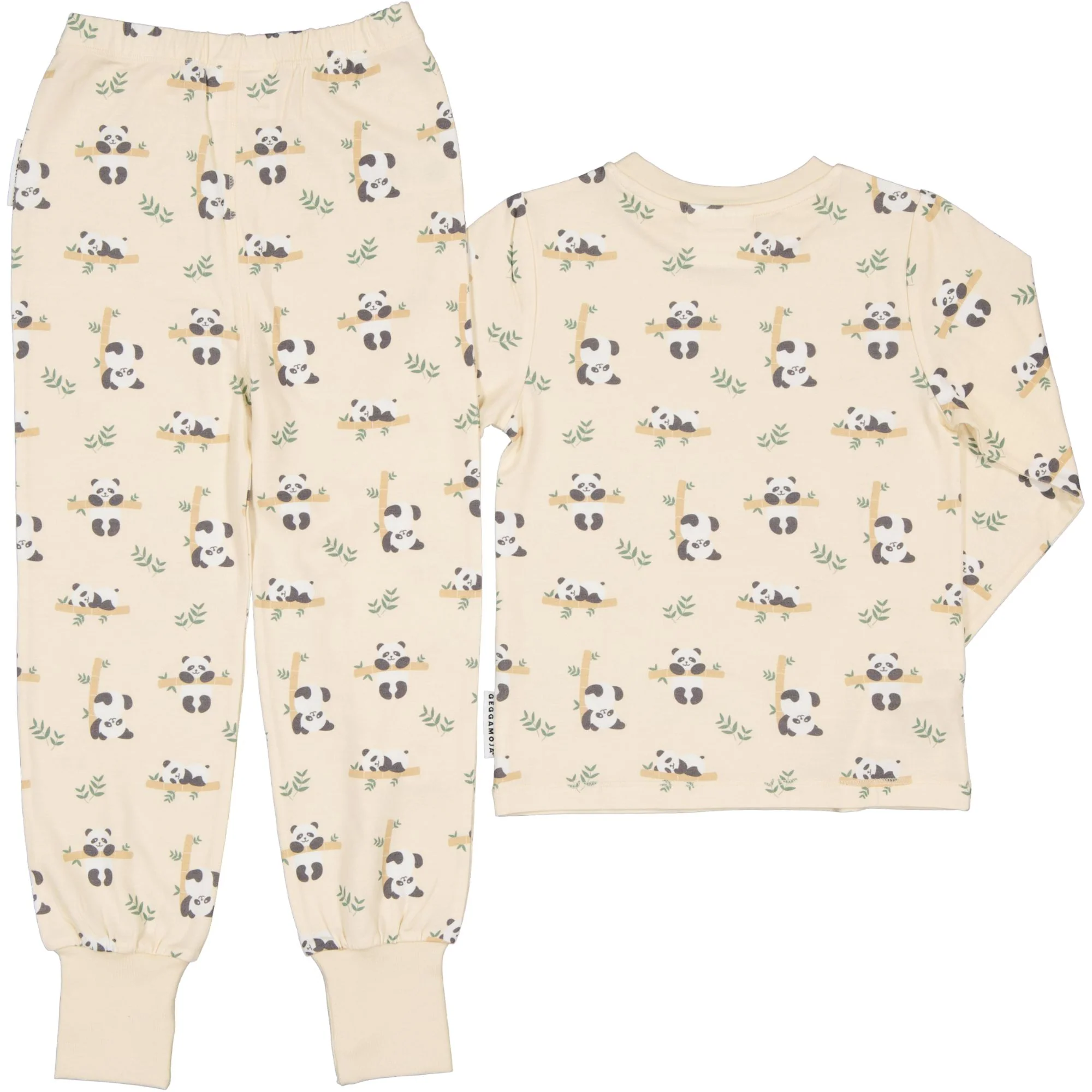 Pyjamas tvådelad Bambu Panda Beige - Image 6
