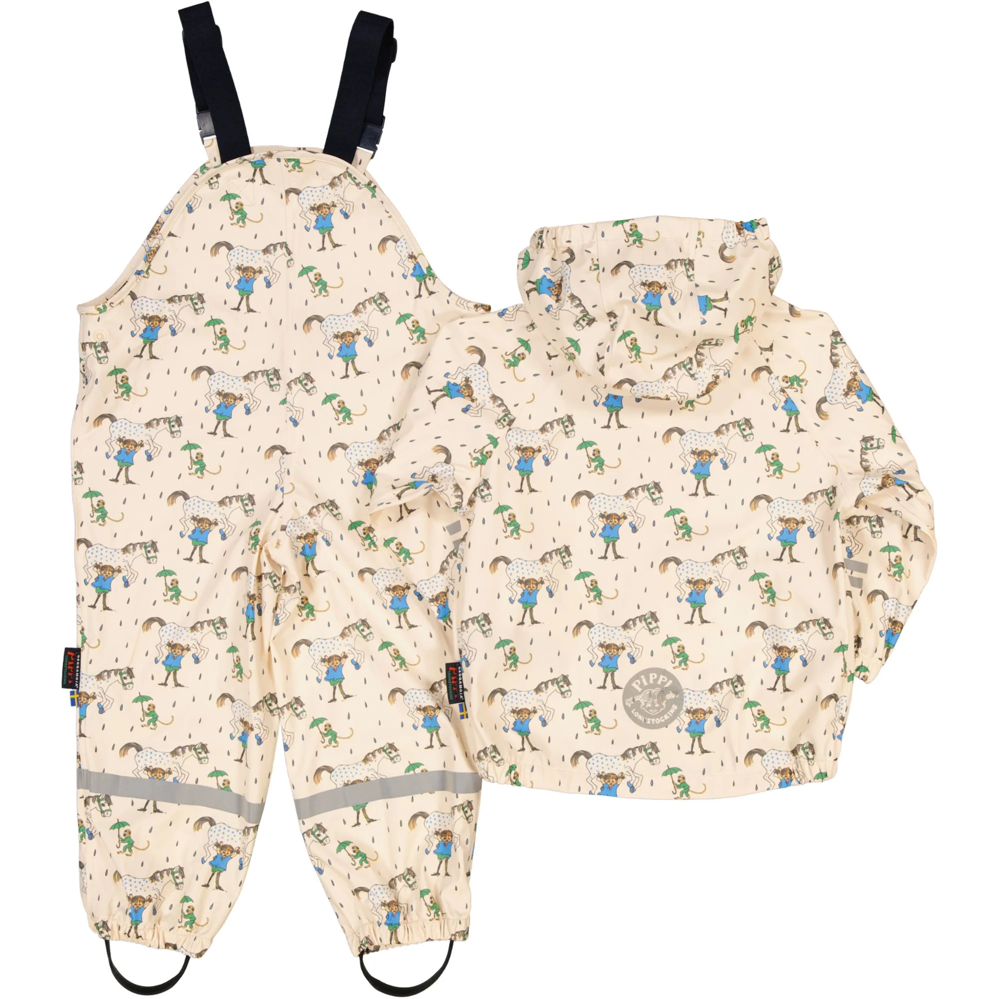 Regnset Pippi Långstrump Beige - Image 7