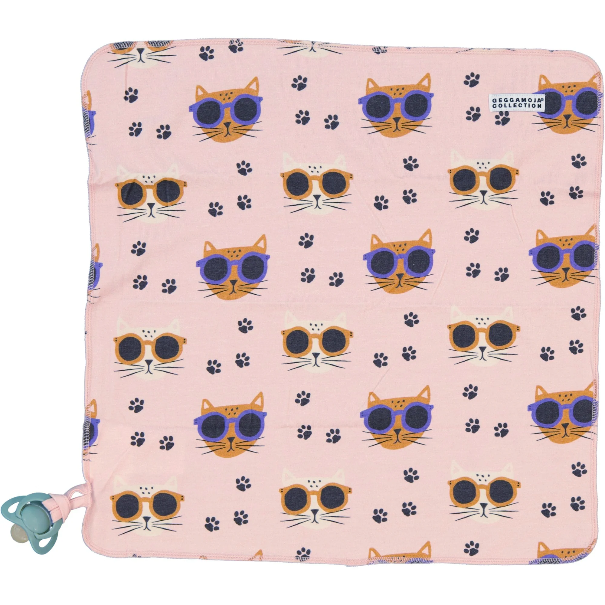 Snuttefilt Bambu Cool Cats Rosa - Image 3