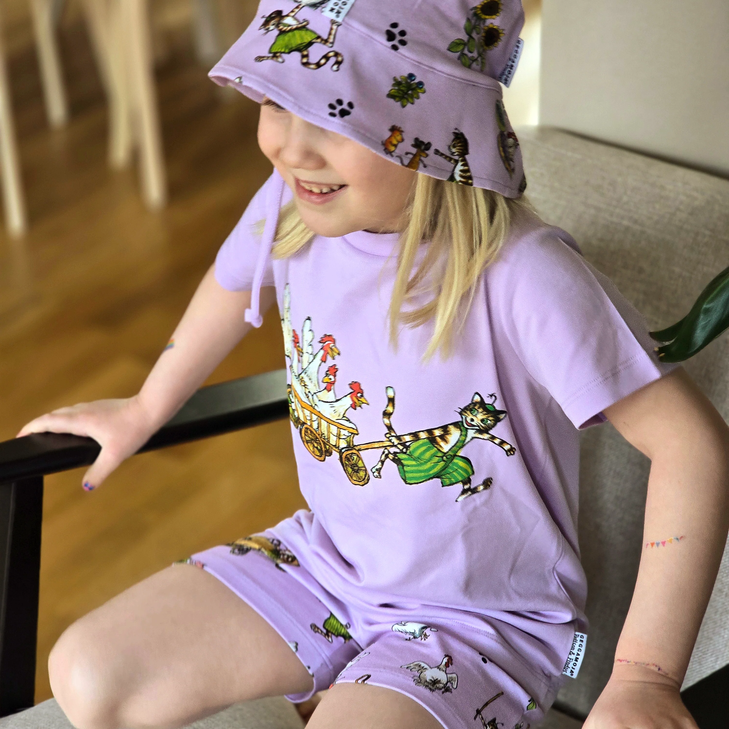 Pyjamas-set Pettson och Findus Lila - Image 4