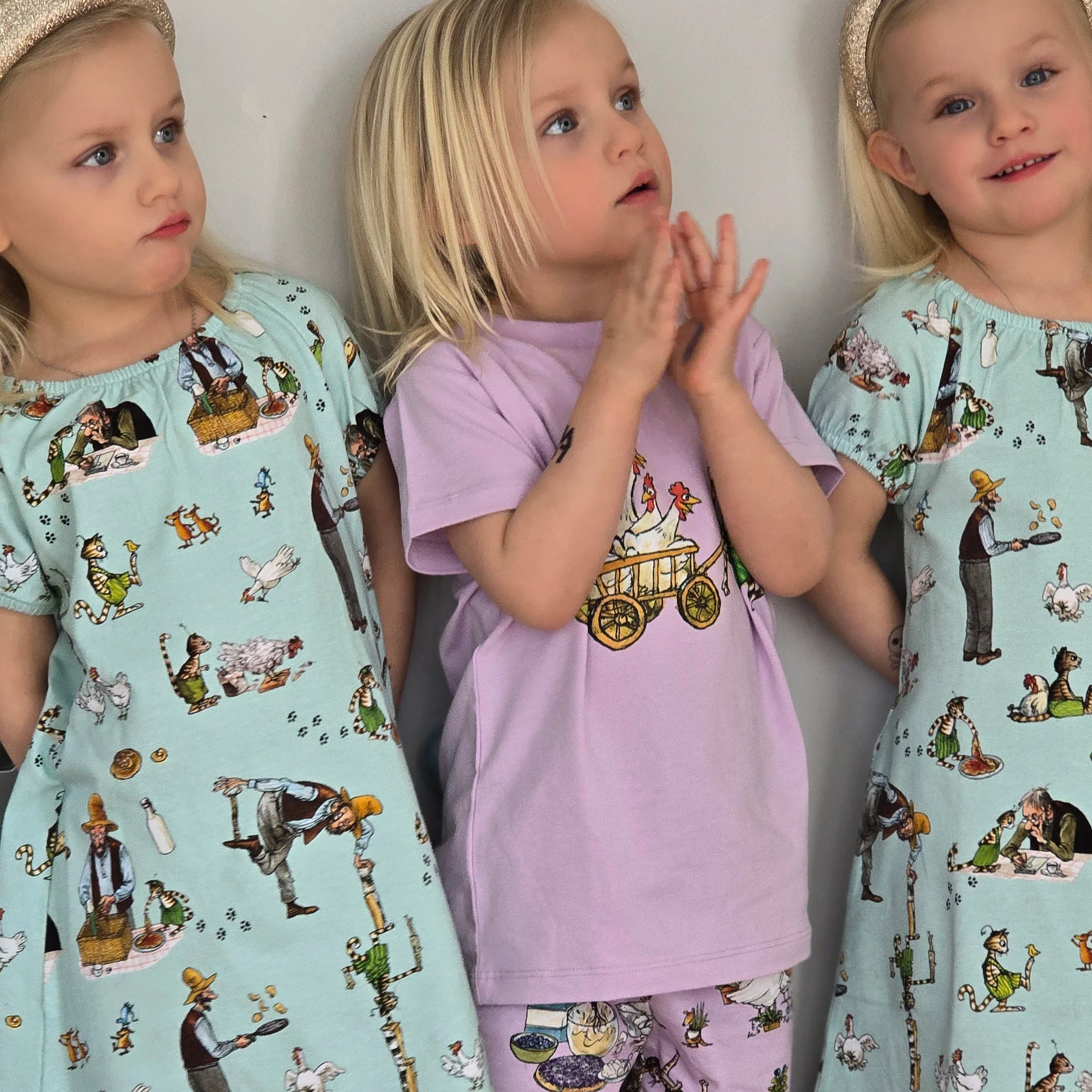 Pyjamas-set Pettson och Findus Lila - Image 5