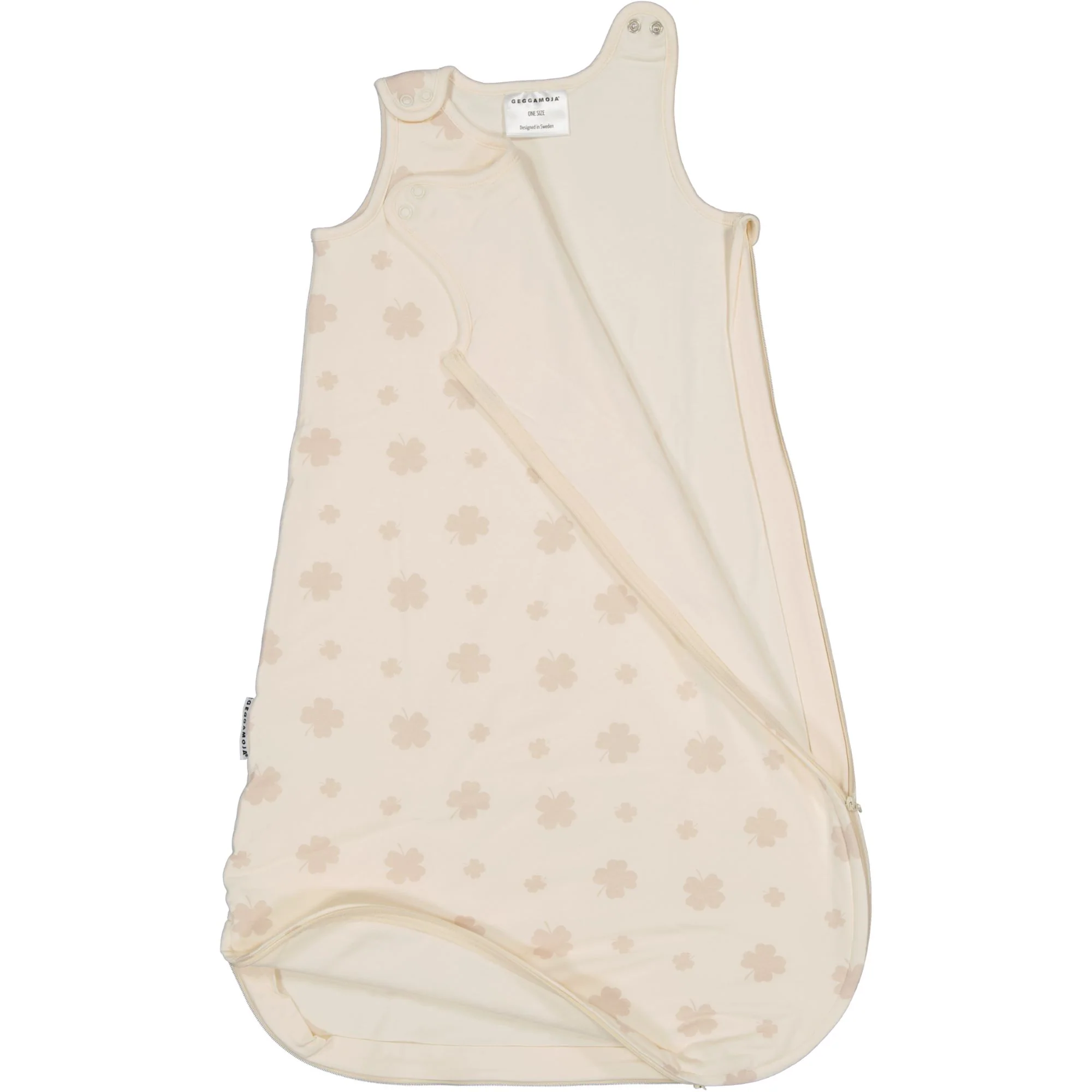 Sovpåse Vadderad Bambu Beige Klöver - Image 4