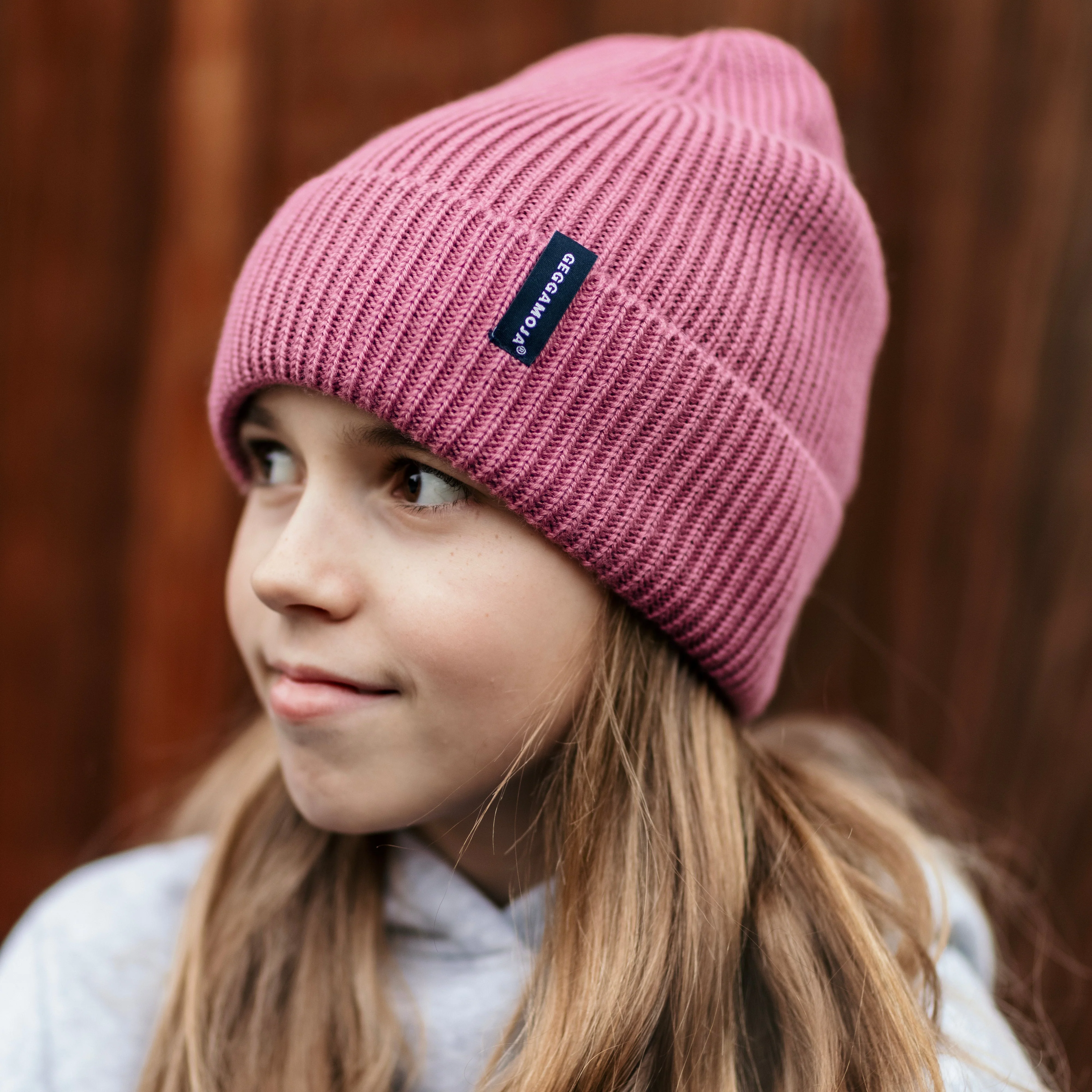 Stickad Mössa Rosa - Image 3