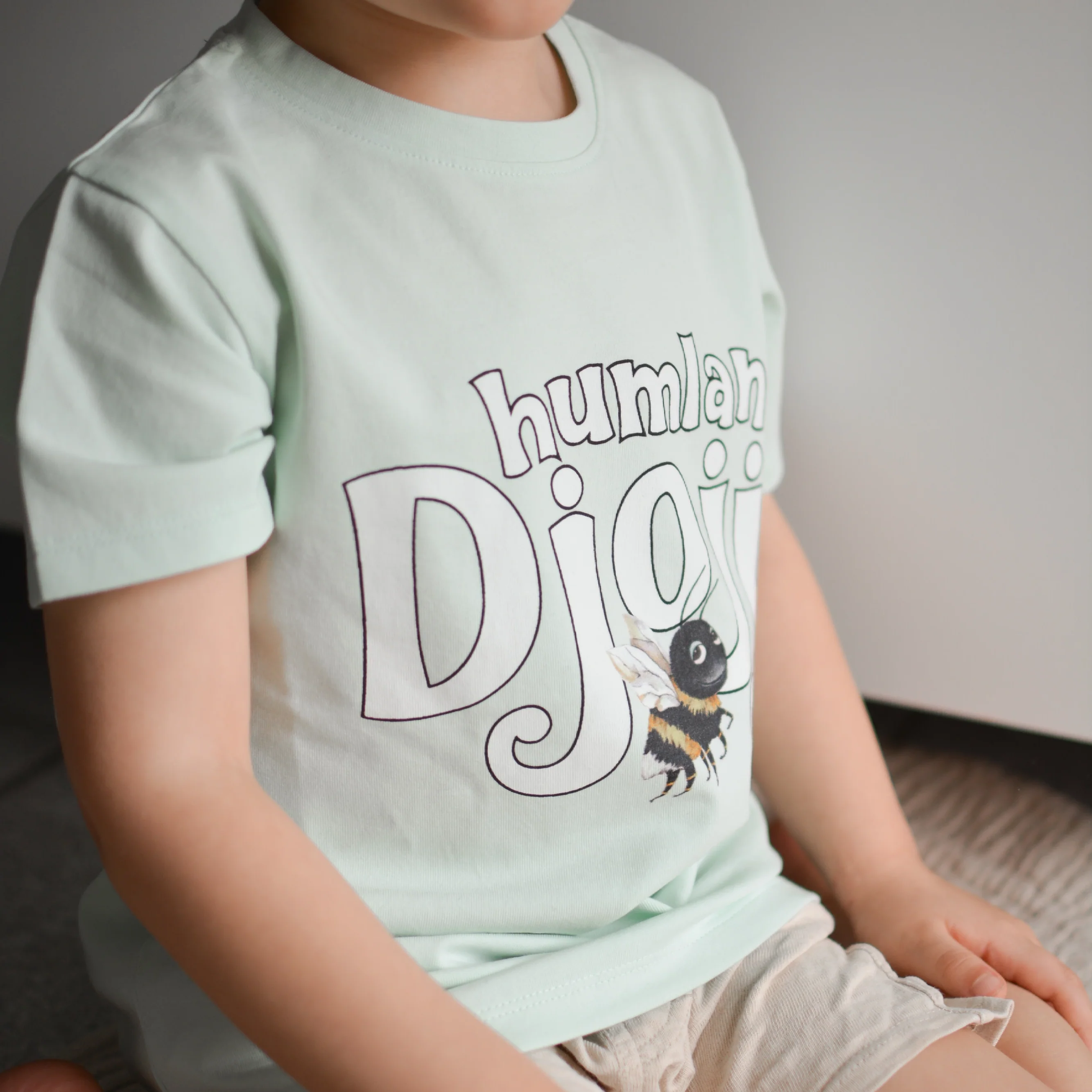 T-shirt logga Humlan Djojj Mint - Image 3
