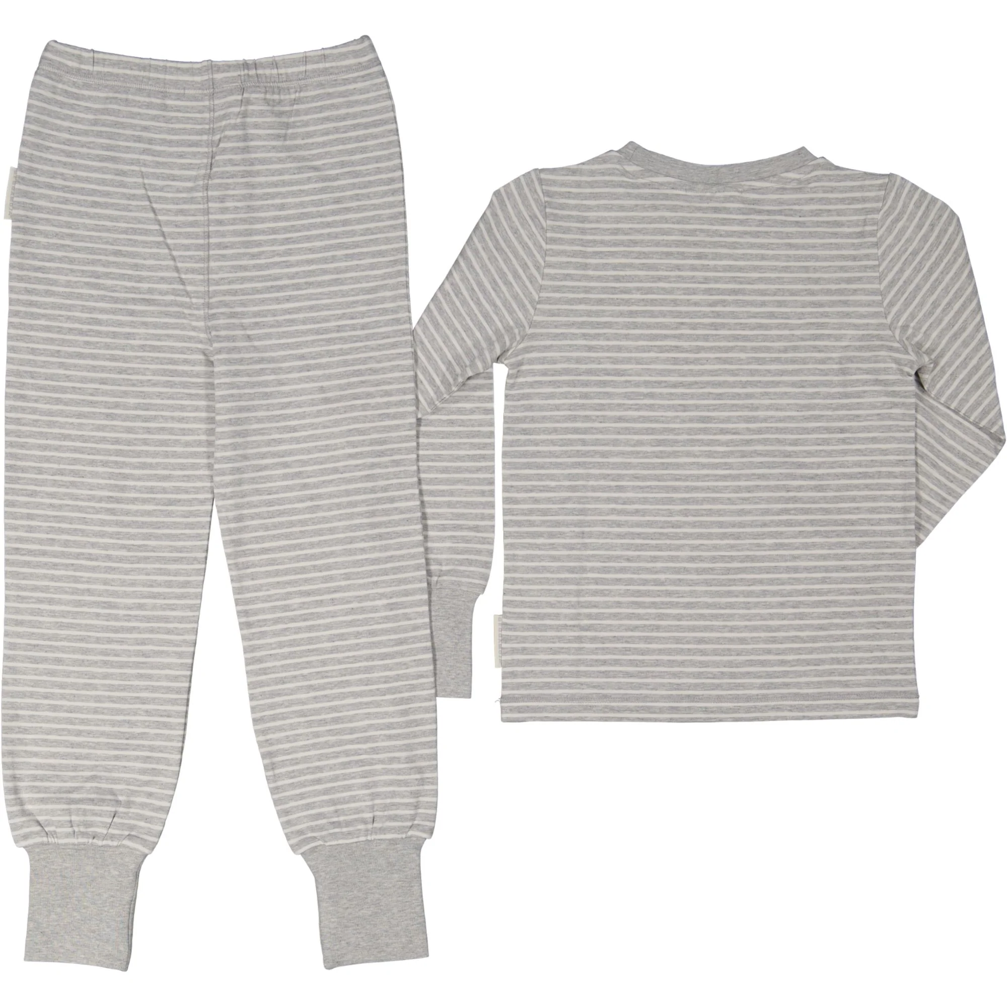 Tvådelad Pyjamas Bambu Classic Grå/Vit - Image 3