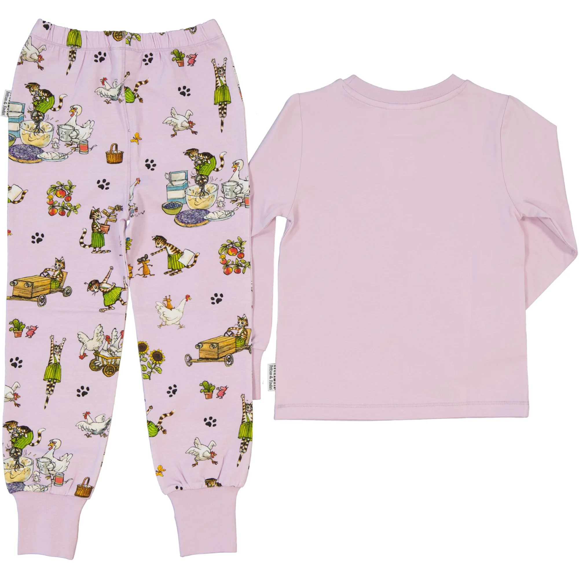 Tvådelad pyjamas Pettson och Findus Lila - Image 5