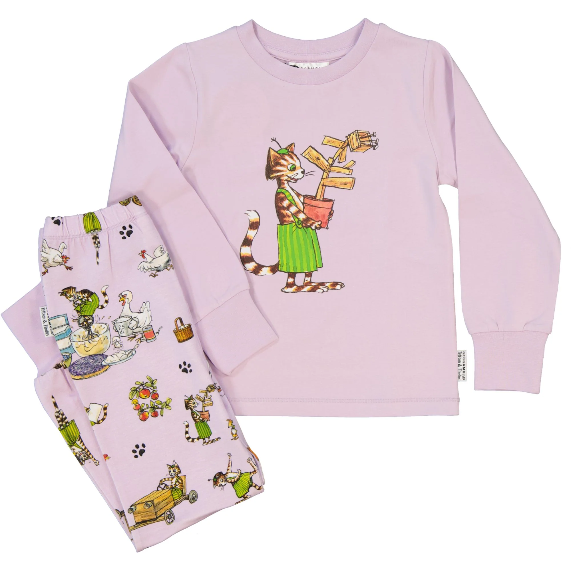 Tvådelad pyjamas Pettson och Findus Lila - Image 6