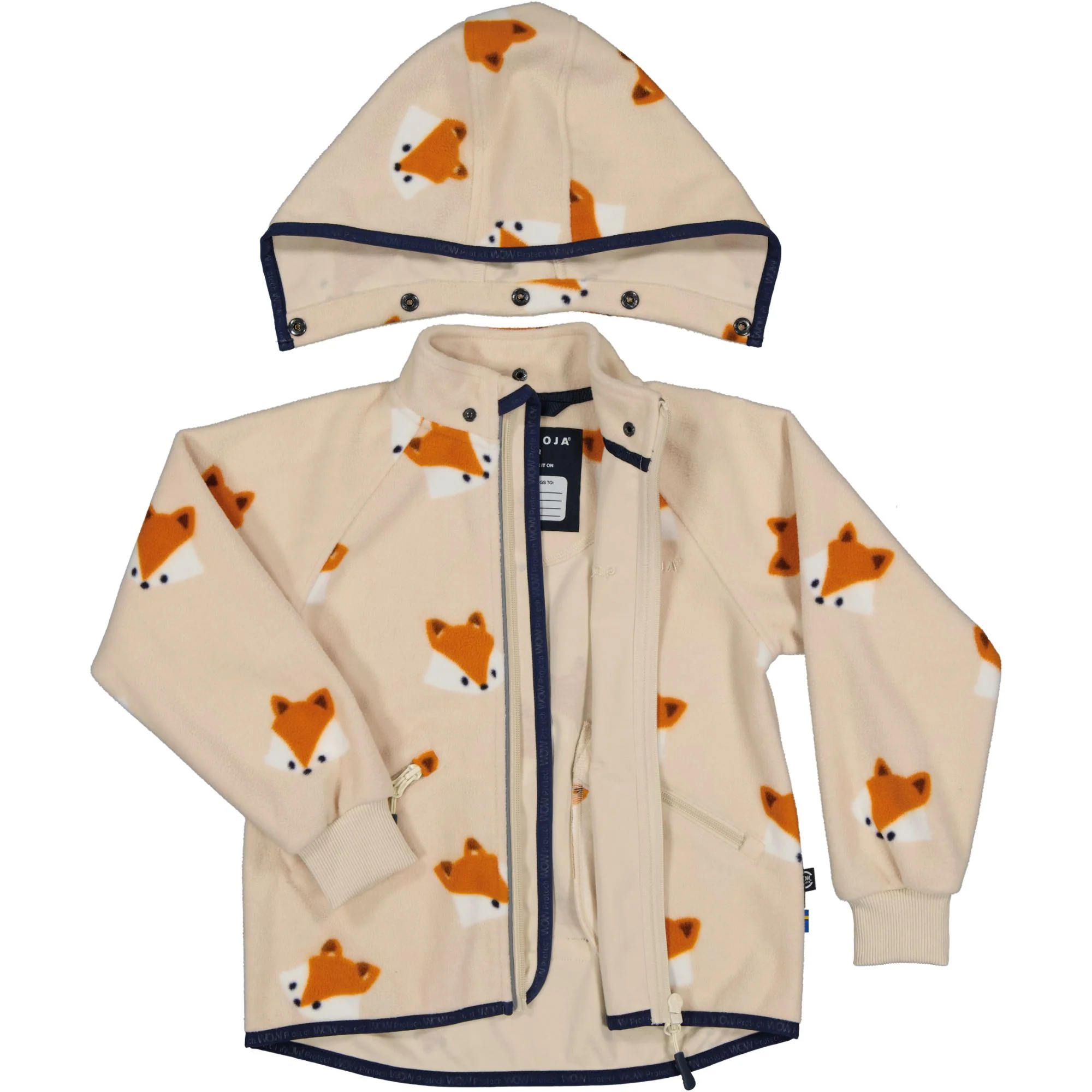 Vindfleece jacka Räv Beige - Image 5