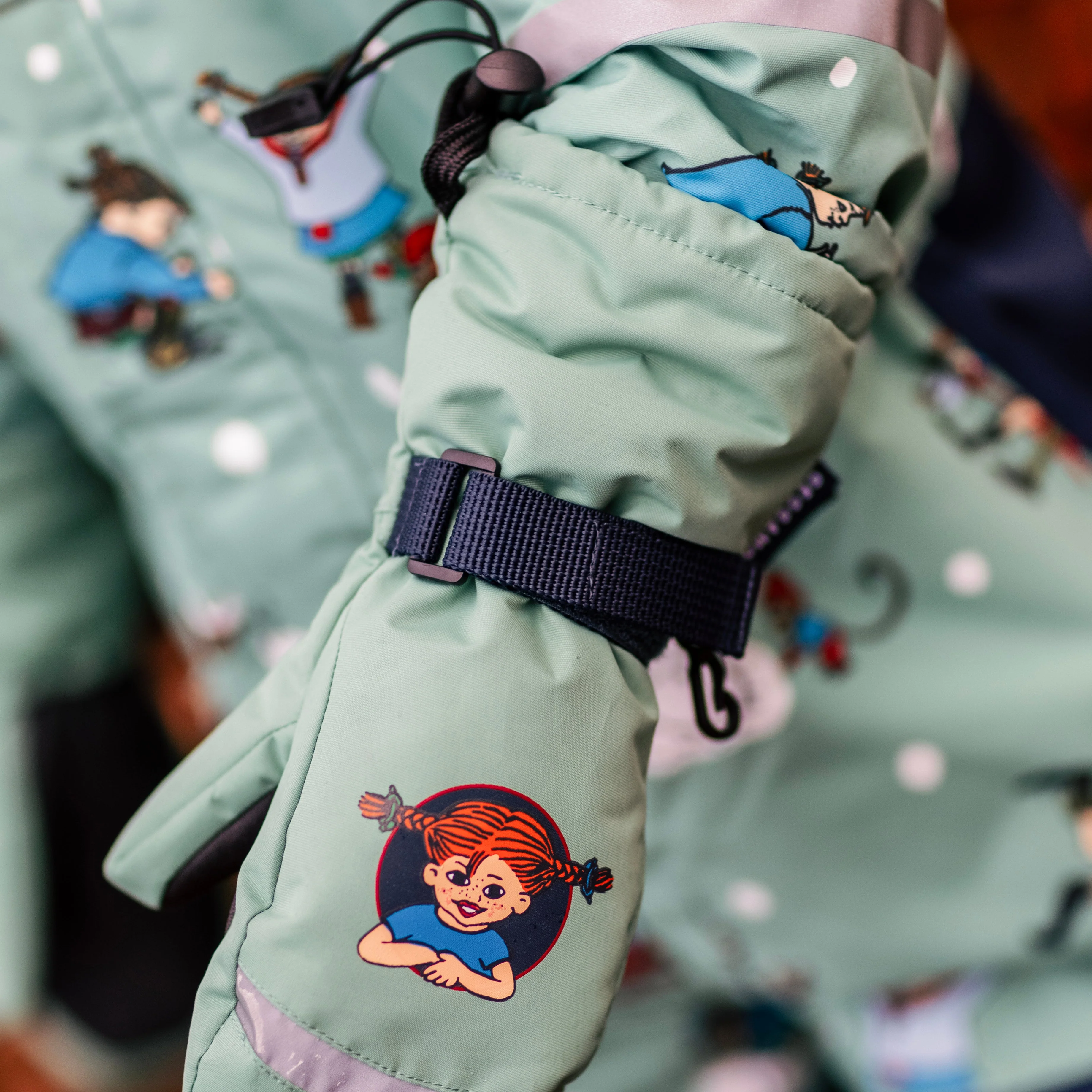 Vintervantar Pippi Långstrump Grå/Grön - Image 3